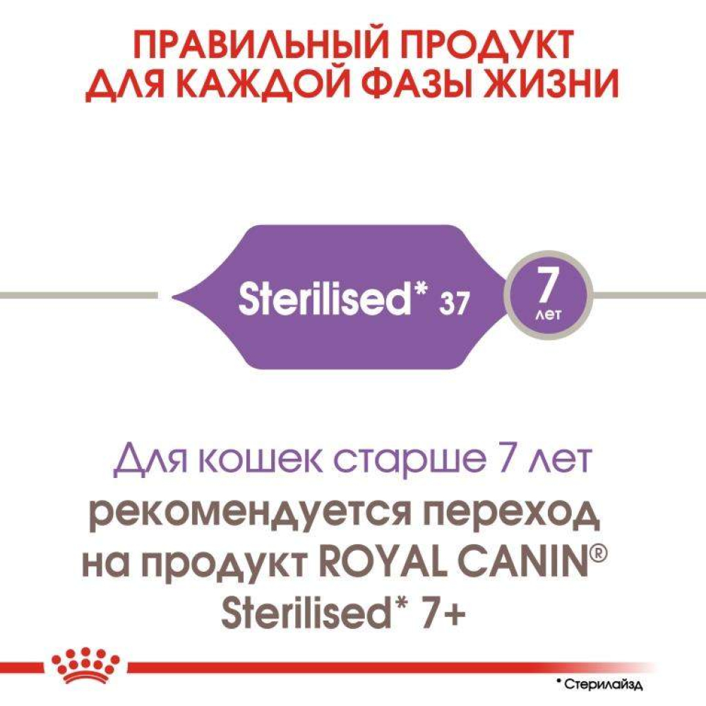 Сухой корм для кошек Royal Canin Sterilised 37, для стерилизованных кошек, 400 г