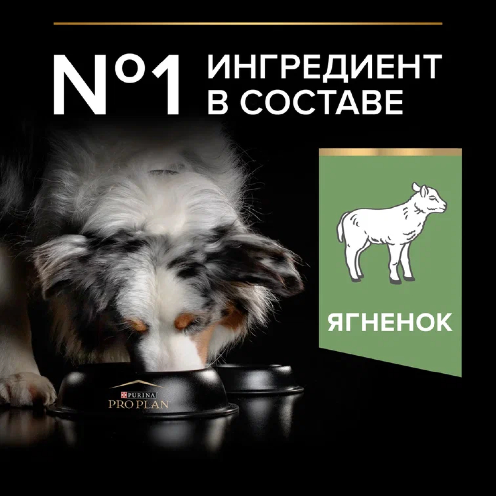 Сухой корм для собак Pro Plan OptiDigest Medium Adult, для средних пород, ягненок, 1.5 кг