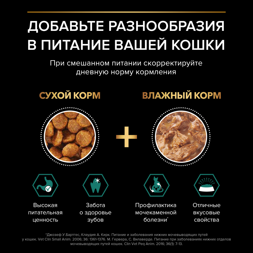 Влажный корм для кошек Pro Plan для стерилизованных с курицей, в соусе, пауч, 85 г