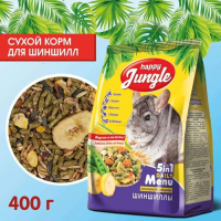 Корм для шиншилл Happy Jungle, основной рацион, 400 г