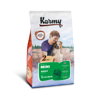 Сухой корм для собак Karmy Mini Adult, для мелких пород, со вкусом телятины, 2 кг