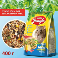 Корм для крыс Happy Jungle, основной рацион, 400 г