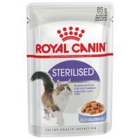 Влажный корм для кошек Royal Canin Sterilised, для стерилизованных, в желе, пауч, 85 г