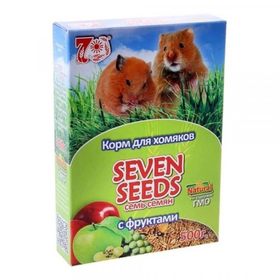 Корм для хомяков Seven Seeds (7 семян) с фруктами, 500 г